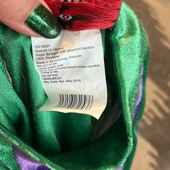 Dinky Dino costume, with hat and costume sizes 12-18 months - Picture 7 of 7